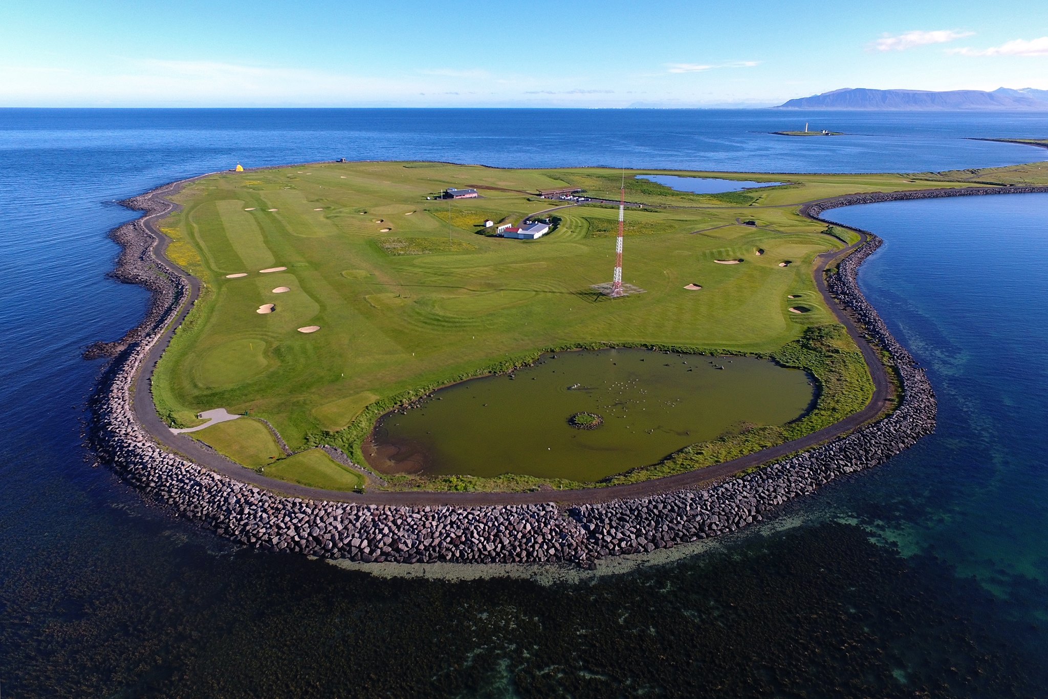 Southwesterly Storm Damages Seltjarnarnes Golf Course